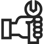 Garage door repair service icon representing Overhead Door Company of The Antelope Valley™.